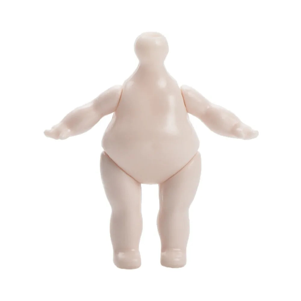 Beautiful 1/12 BJD Movable Joint Doll Body Toys Moveable Nude 12 Ball Jointed Doll Pig Head 3D Doll Head with Hair Gift