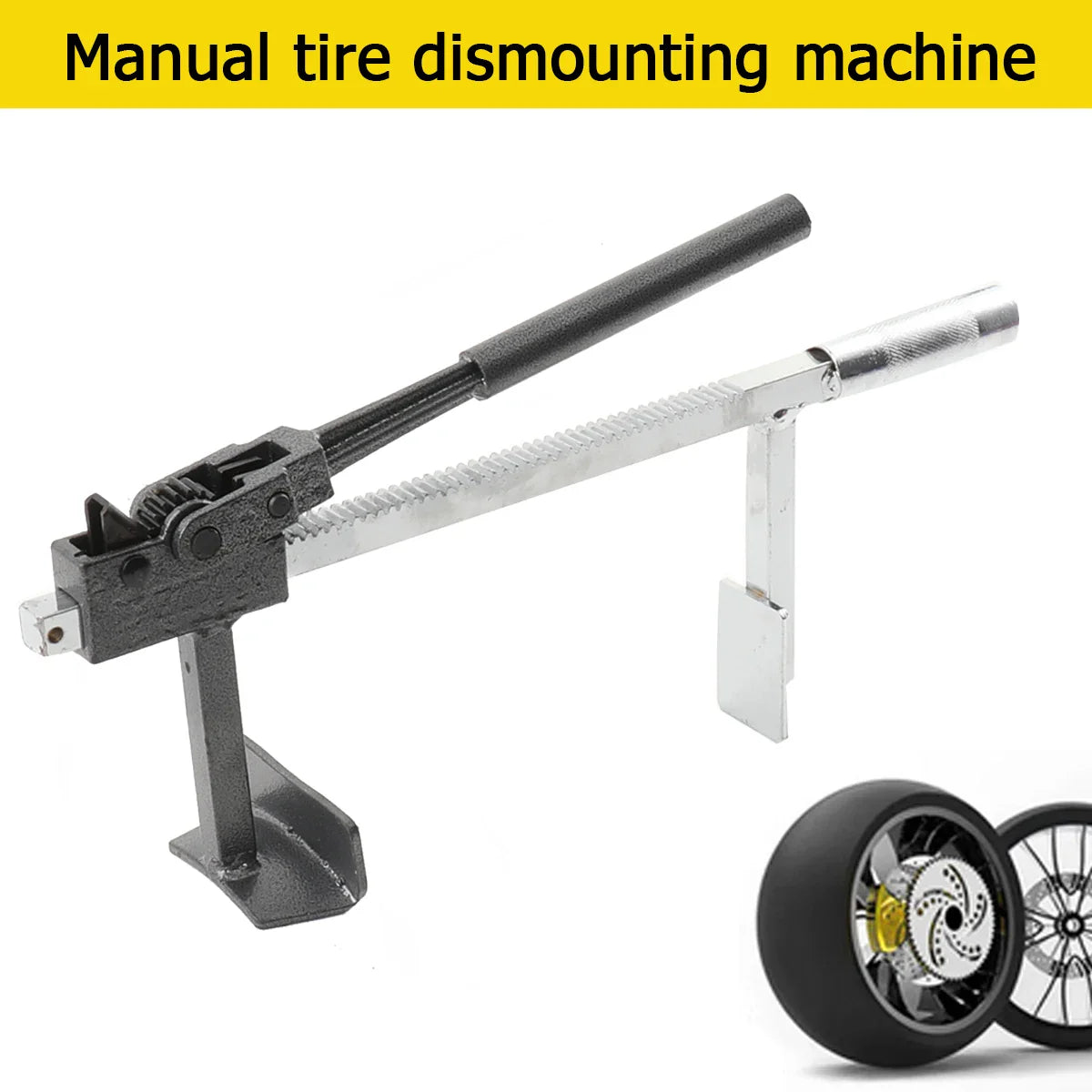 Vacuum Tire Bead Breaker Removal Tool Tire Changer for Motorbike Tire Changer Repair AccessoryManual Tire Raking Machine
