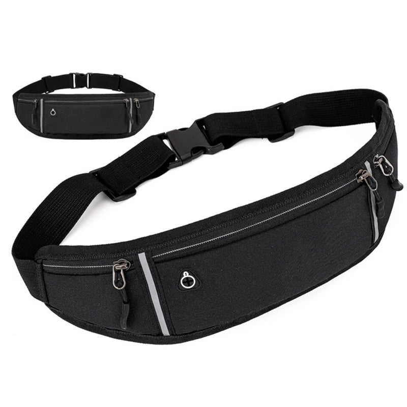 Professional Running Waist Bag Sports Belt Pouch Mobile Phone Case Men Women Hidden Pouch Gym SportsBags Running Belt Waist Pack