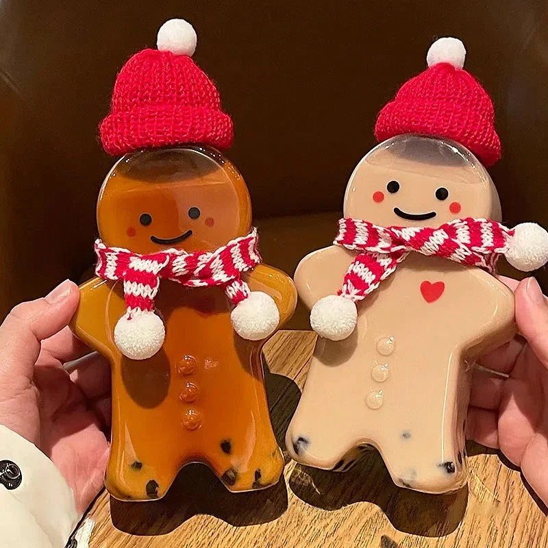 Christmas Cups Aesthetic Cup Drinkware Cold Coffee Cups Water Bottle Iced Coffee Mug Christmas Decorations Navidad כוסות לקפה ק