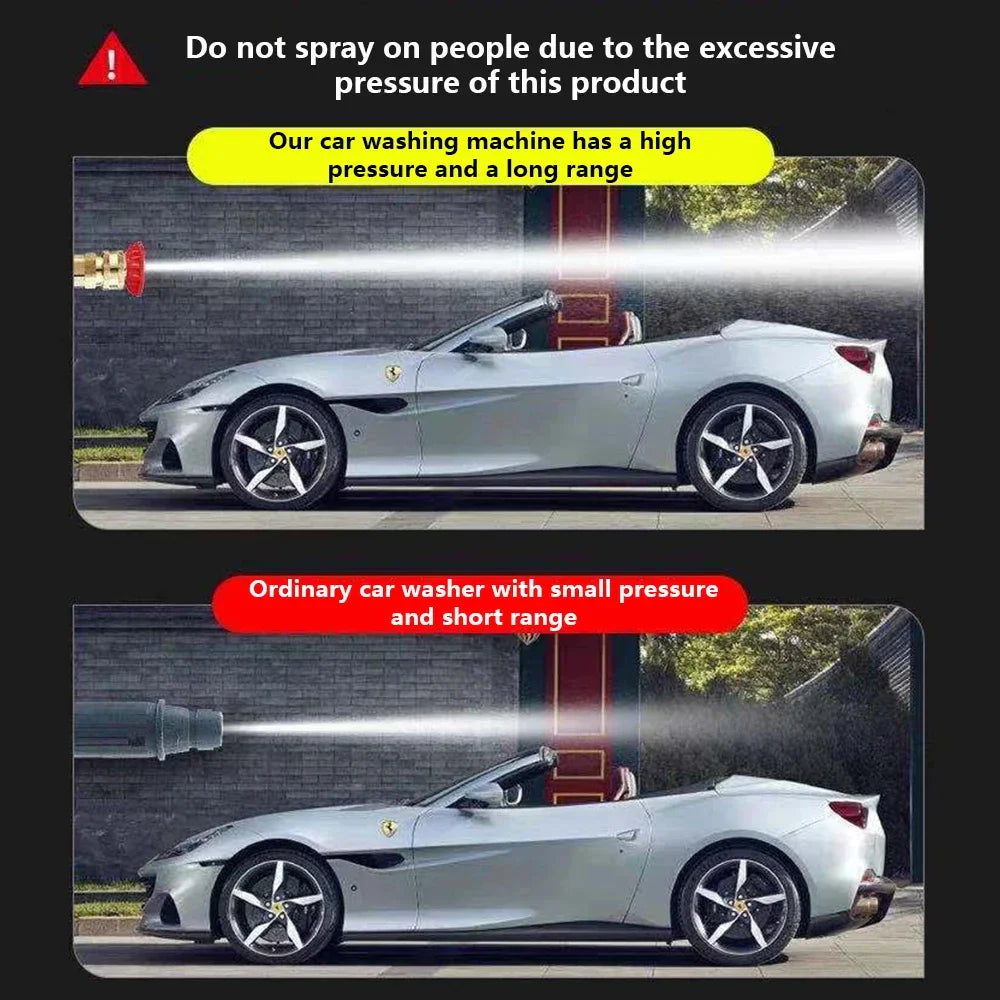 Wireless High Pressure Car Washer 30000mAh Car Wash Water Machine Gun With Li-ion Battery Self Priming Sustain Washing