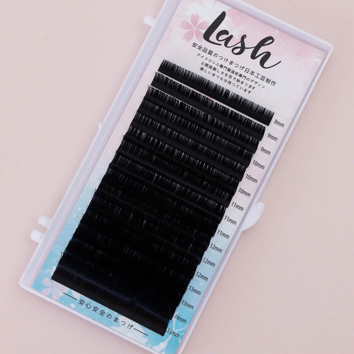 AYRMILLA 16 rows 8-15mm Individual cluster lashes Natural False eyelashes mixed puffy soft eye-catching 3D eye black slender