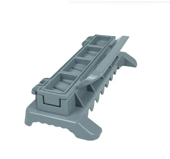 NewSingle Row Kebab Maker Bbq Meat Skewer Machine Kebab Press Maker Reusable Plastic Bbq Skewer Maker Kebab Preparation BBQ Tool