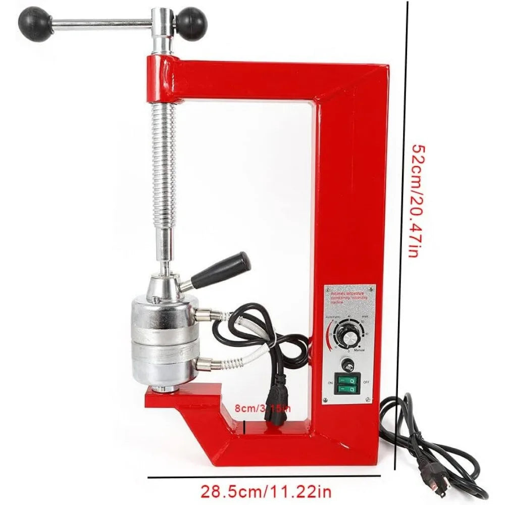 Auto Tire Vulcanizer Tyre Heating Repair Machine with 6 Moulds 140-165℃ Garage Equipment 110V for Car Truck