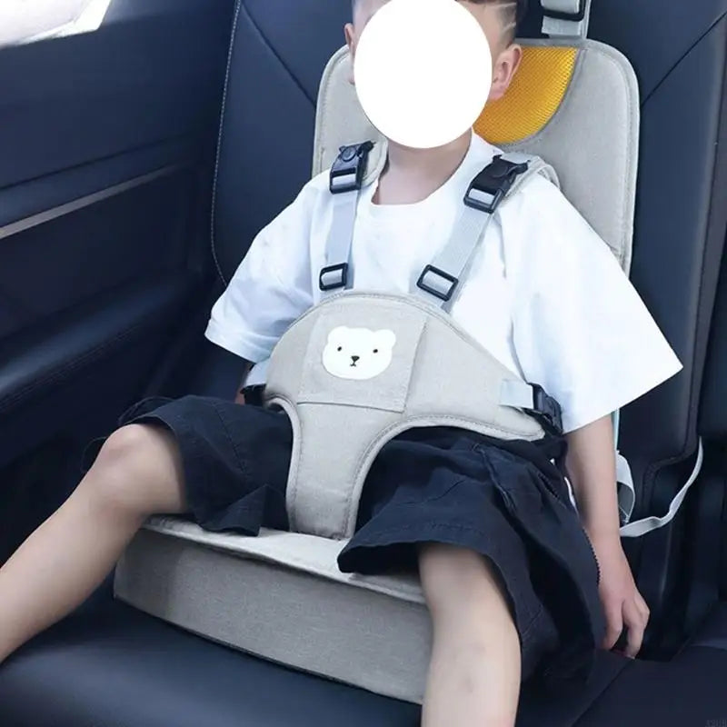 Portable Child Car Lightweight Linen Fabric Designs Travel Seats for Travel Safety & Comfortable Breathable Support A2UB