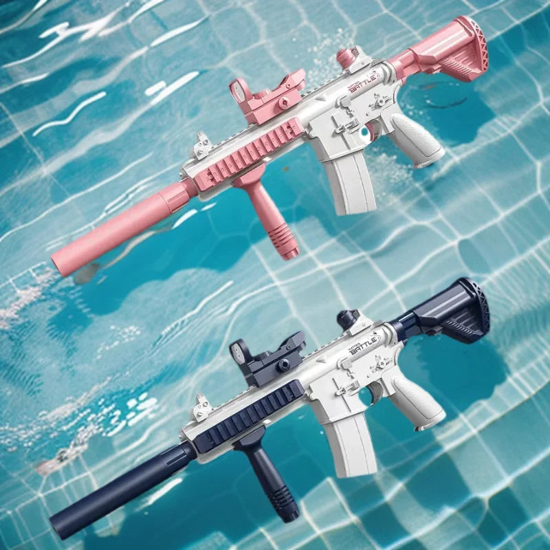 Popular Electric M416 Water Gun Toys Summer Outdoor Beach Large-capacity Fun Firing Swimming Pool Adult Kids Shooting Game Toy