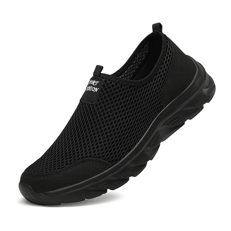 Men's Summer Breathable Mesh Shoes Easy Wearing Casual Sports Sneakers Comfortable Lightweight Footwear