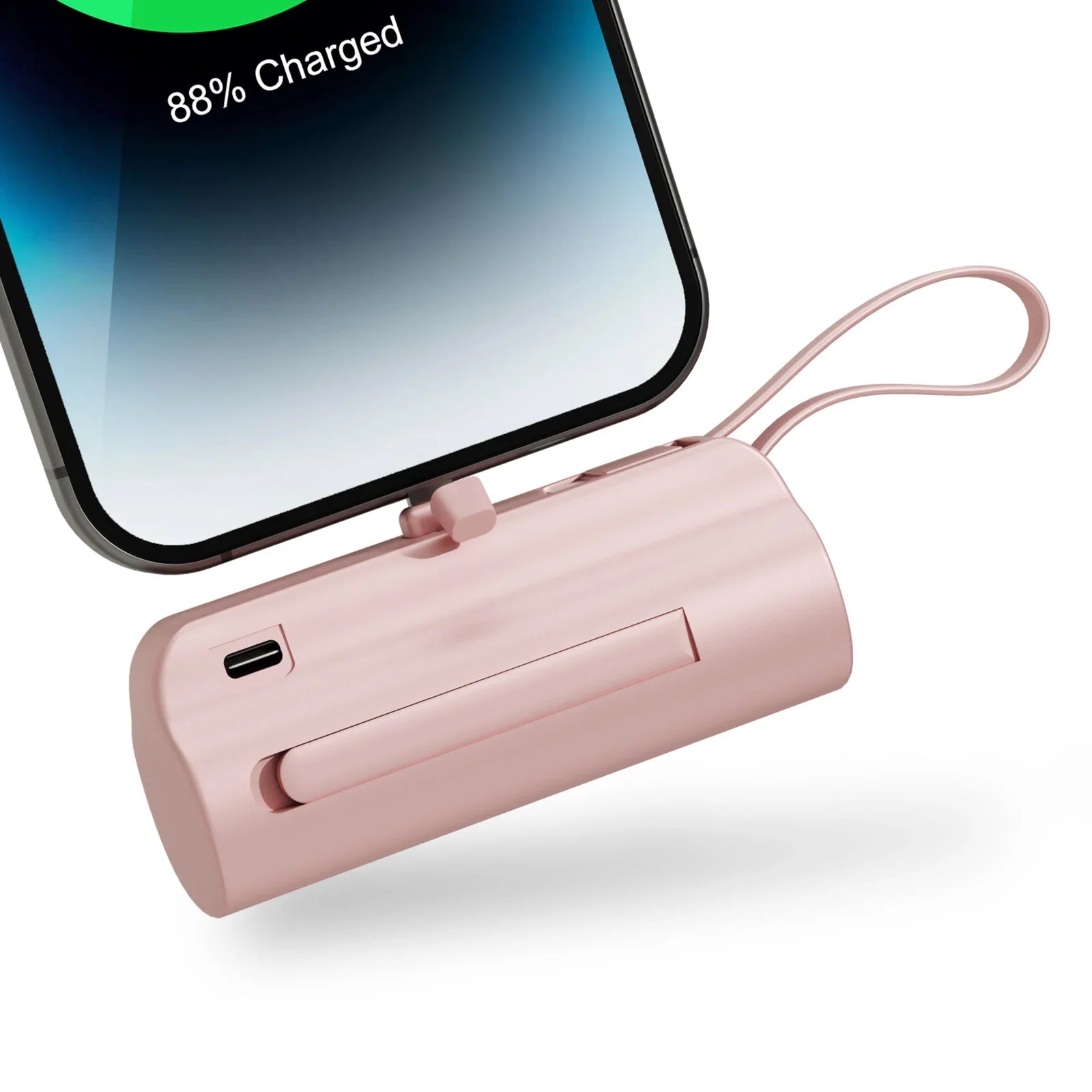 Mini Power Bank Portable 4500mAh Power Phone Charger Capsule Dual USB-C Ports For IPhone16/ 15/15 plus/15 pro/15 pro Max/Android