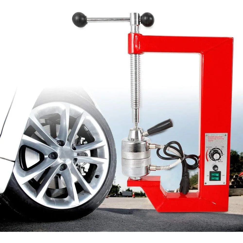 Auto Tire Vulcanizer Tyre Heating Repair Machine with 6 Moulds 140-165℃ Garage Equipment 110V for Car Truck