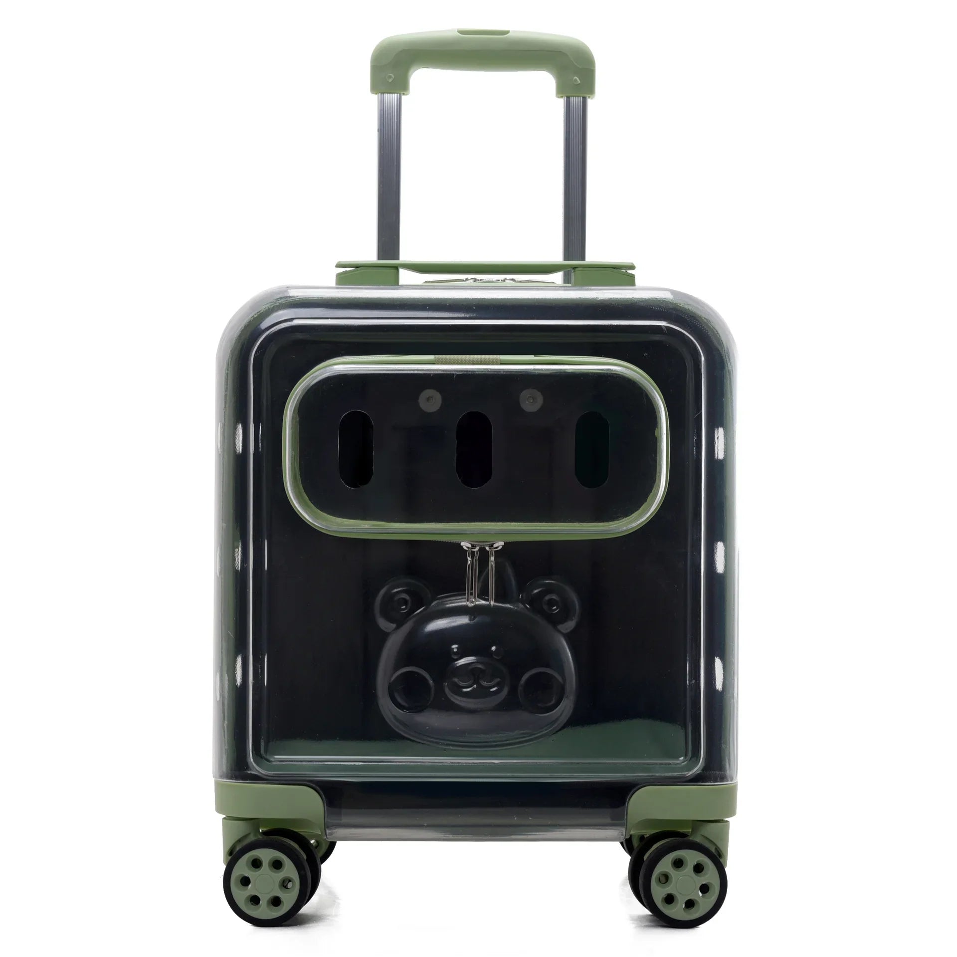 Transparent Pet Stroller Double-layer Rolling Cat Carrier Space Capsule Dog Travel Case Backpack for Cat Ventilated Pet Supplies